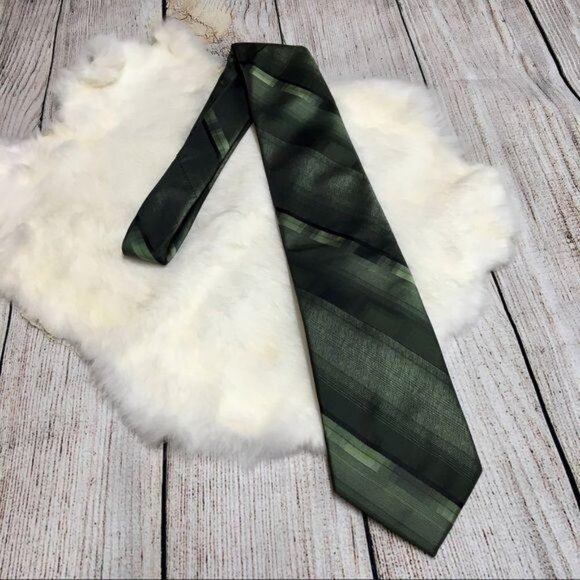 Stafford Other - Stafford Essentials Green & Black Tie